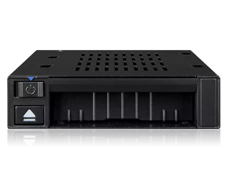 【送料無料】ICY DOCK MB021VP-B 2.5インチ U.2/ U.3 NVMe SSD搭載用トレイレスリムーバブルケース PCIe 4.0対応 3.5インチベイサイズ【在庫目安:お取り寄せ】