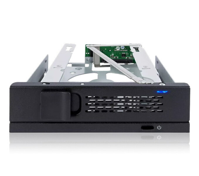 【送料無料】ICY DOCK MB171SP-1B 3.5インチ SATA HDD搭載用リムーバブルケース トレイレスタイプ 5.25..