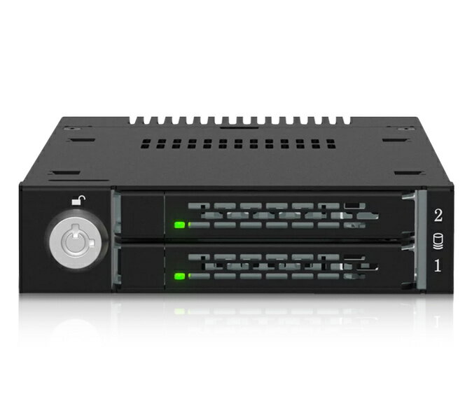 【送料無料】ICY DOCK MB834MK-B V2 2 x M.2 NVMe SSD搭載用リムーバブルケース PCIe 4.0対応 3.5インチベイサイズ【在庫目安:お取り寄せ】