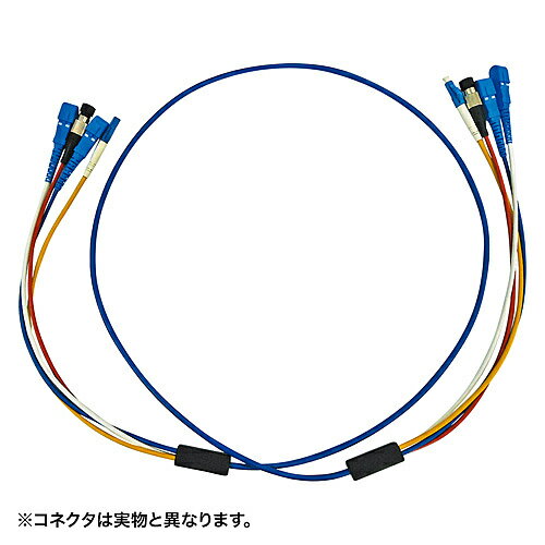 【送料無料】サンワサプライ HKB-FCFCRB1-50 ロバスト光ファイバケーブル（50m・ブルー）【在庫目安:お取り寄せ】