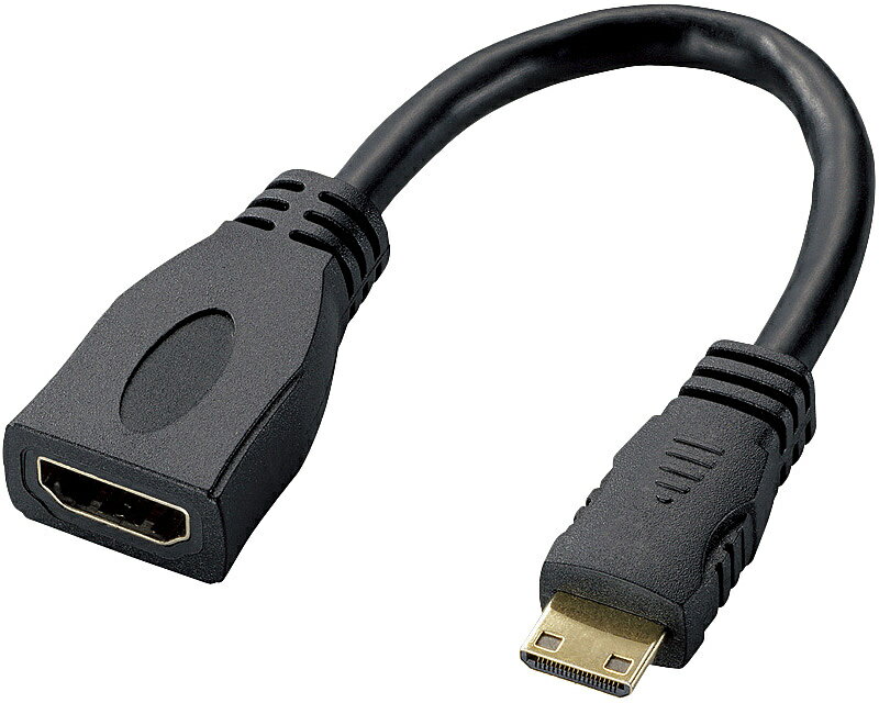 ELECOM AD-HDAC2BK HDMI変換ケーブル/ Aメス-Cオス/ ブラック【在庫目安:お取り寄せ】