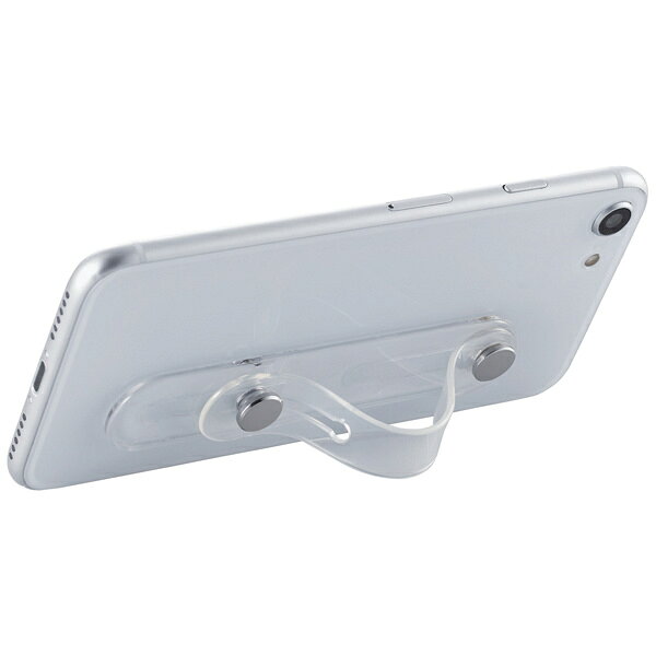 PC&家電《CaravanYU 楽天市場店》のELECOM P-STBCLCR スマートフォン用ストラップ/ スマホバンド/ ソフト素材/ クリア【在庫目安:お取り寄せ】｜アングル3