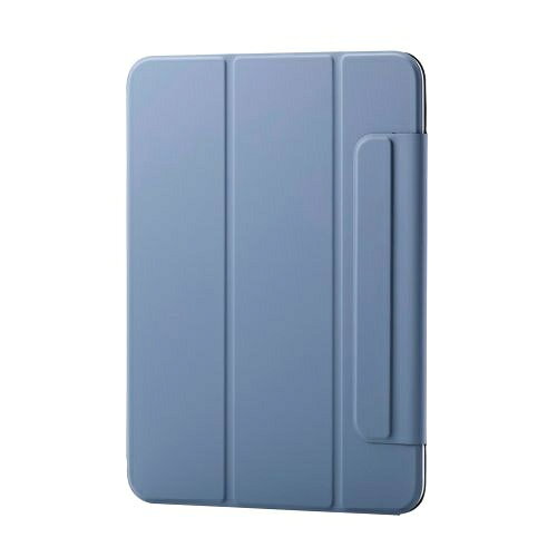 【送料無料】ELECOM TB-A25RWVPF2BG iPad 11インチ(A16)/ 10.9インチ(第10世代)/ フラップケース/ 超薄型/ マグネット装着/ スリープ対応/ ブルーグレー【在庫目安:お取り寄せ】