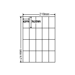 【送料無料】ナナクリエイト SCJ22 カラーインクジェットプリンタ用光沢ラベルA4(20面)【在庫目安:お取り寄せ】| ラベル シール シート シール印刷 プリンタ 自作