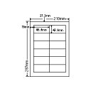 カラーインクジェットプリンタ用光沢ラベルA4(12面)詳細スペックタイプ専用紙サイズ(規格)A4入数400枚/箱GPN(グリーン購入ネットワーク)登録