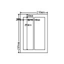 カラーインクジェットプリンタ用光沢ラベルA4(2面)詳細スペックタイプ専用紙サイズ(規格)A4入数400枚/箱GPN(グリーン購入ネットワーク)登録