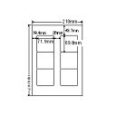 レーザプリンタ用ラベル(6面)普通紙タイプ 詳細スペック タイプ専用紙 サイズ(規格)A4 入数500枚/箱 GPN(グリーン購入ネットワーク)登録