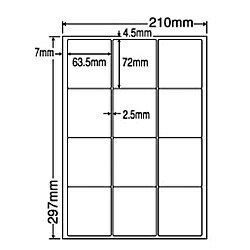 【送料無料】ナナクリエイト MCL44 カラーレーザプリンタ用ラベルマットタイプ(12面)【在庫目安:お取り寄せ】| ラベル シール シート シール印刷 プリンタ 自作