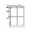 レーザプリンタ用ラベル(4面)普通紙タイプ 詳細スペック タイプ専用紙 サイズ(規格)A4 入数500枚/箱 GPN(グリーン購入ネットワーク)登録