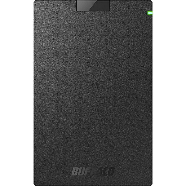 バッファロー HD-PCG1.0U3-BBA ミニステーション USB3.1(Gen.1)対応 ポータブルHDD スタンダードモデル ブラック 1TB| パソコン周辺機器 ポータブル