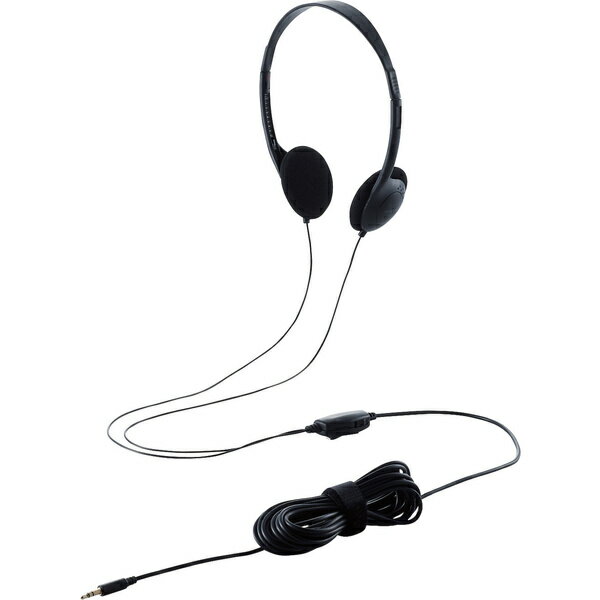 ELECOM EHP-TV11O5BK テレビ用ステレオヘッドホン/ オーバーヘッド/ φ30mmドライバー/ AFFINITY SOUND/ 5.0m/ ブラック【在庫目安:お取り寄せ】| AV機器