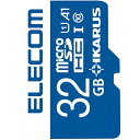 ELECOM MF-MS032GU11IKA microSDHCJ[h/ IKARUSt/ UHS-I U1/ 32GBy݌ɖڈ:񂹁z