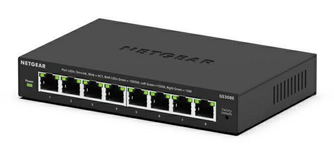 【送料無料】NETGEAR GS308E-400JPS ギガ8ポート アンマネージプラス・スイッチ【在庫目安:僅少】| パソコン周辺機器 スイッチングハブ L2スイッチ レイヤー2スイッチ スイッチ ハブ L2 ネットワーク PC パソコン