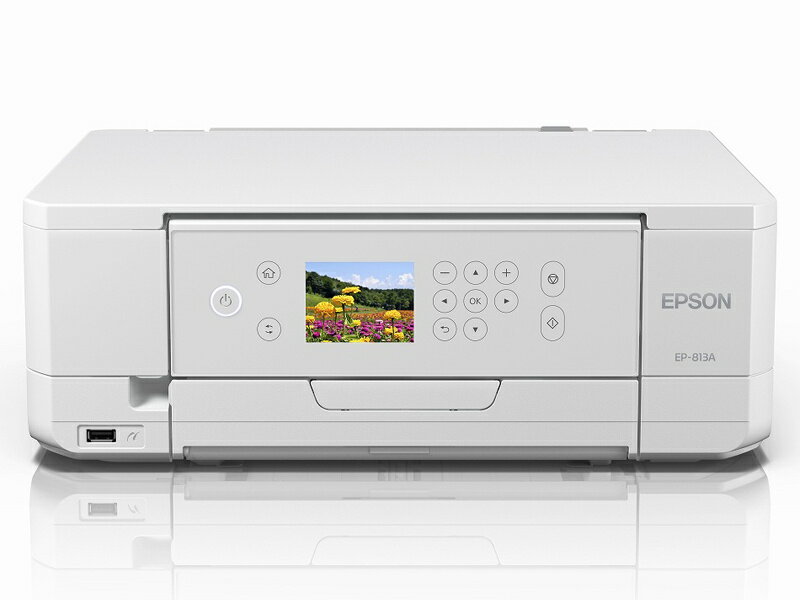 【在庫目安:あり】【送料無料】EPSON EP-813A A4カラーインクジェット複合機/ Colorio/ 6色/ 無線LAN/ Wi-Fi Direct/ 両面/ 2.7型液晶| プリンター プリンタ 複合機 インクジェットのサムネイル