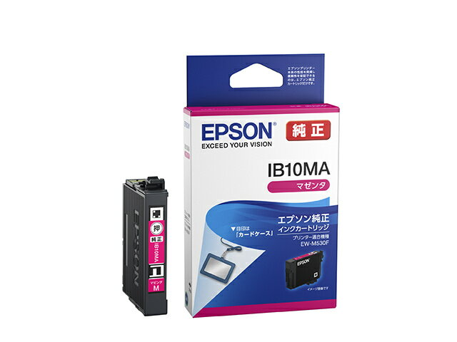 【在庫目安:あり】EPSON IB10MA インクジェットプリンター用 インクカートリッジ/ カードケース（マゼ..