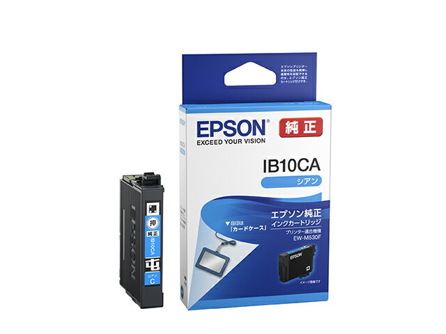 EPSON IB10CA インクジェットプリンター用 インクカートリッジ/ カードケース（シアン）【在庫目安:お..