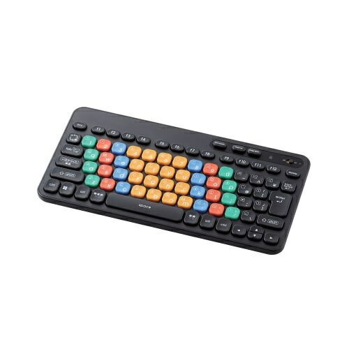 楽天PC＆家電《CaravanYU 楽天市場店》【送料無料】ELECOM TK-FS10BMKBK パソコン学習用キーボード/ KEY PALETTO/ Bluetooth/ Windows/ ChromeOS用/ メンブレン式/ ミニサイズ/ 抗菌/ ブラック【在庫目安:僅少】