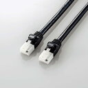 ELECOM LD-GPAT/BK100 LANケーブル/ CAT6A準拠/ 爪折れ防止/ 10m/ ブラック【在庫目安:お取り寄せ】