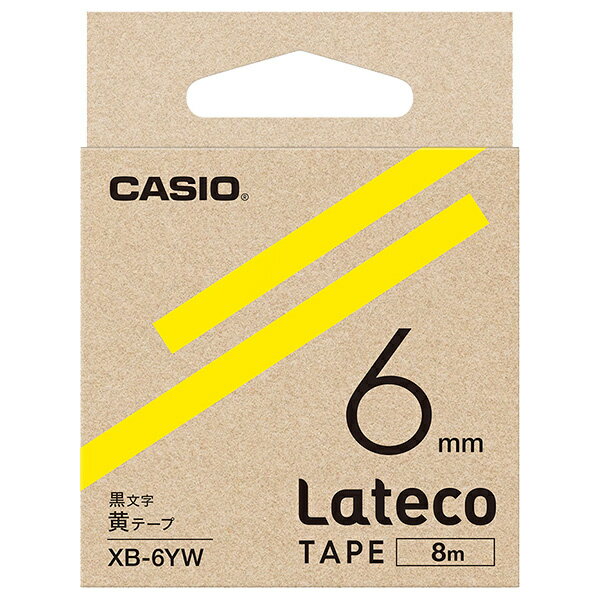 CASIO XB-6YW Latecope[v 6mm / y݌ɖڈ:񂹁z| e[v x xC^[ e[v J[gbW e[vC^[