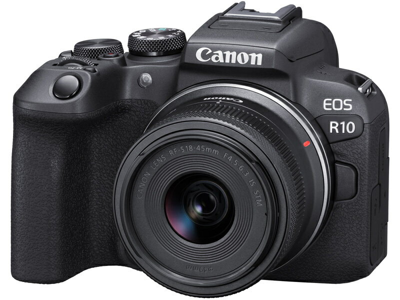 【送料無料】Canon 5331C008 ミラーレスカメラ EOS R10 18-45 IS STM レンズキット【在庫目安:お取り寄せ】 カメラ ミラーレスデジタル一眼レフカメラ 一眼レフ カメラ デジタル一眼カメラ