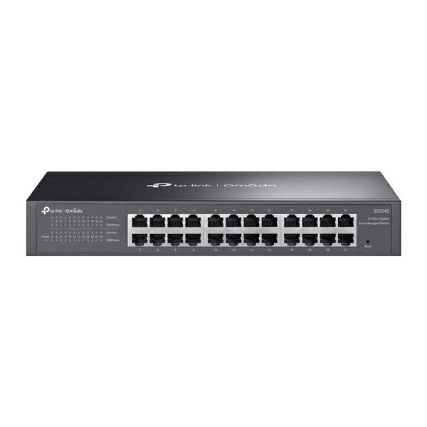 【送料無料】TP-LINK ES224G(un) Omada ギガビットポート×24 イージーマネージスイッチ【在庫目安:お取り寄せ】| パソコン周辺機器 スイッチングハブ L2スイッチ レイヤー2スイッチ スイッチ ハブ L2 ネットワーク PC パソコン