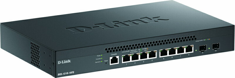 【送料無料】D-Link DXS-1210-10TS/B1 DXS-1210-10TS 10ギガ/ マルチギガビットL2 スマートマネージドスイッチ、10G/ 5G/ 2.5G/ 1G BASE-Tポート×8、10G SFPスロット×2、リミテッドライフタイム保証対象