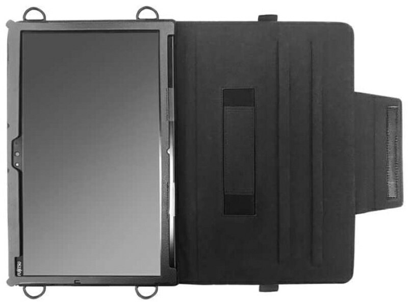 【送料無料】エムディーエス MDS-TCCQ7310BK 富士通 Arrows Tab Q7311/ Q7310対応 手帳型レザーケース ブラック【在庫目安:お取り寄せ】