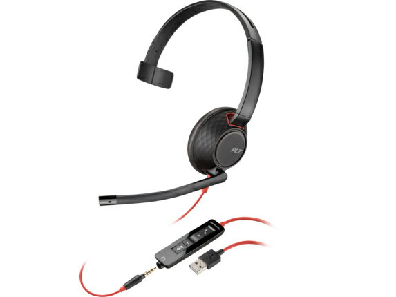 HP 80R98AA Poly Blackwire 5210 Monaural USB-A Headset