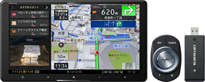 【送料無料】パイオニア AVIC-CQ912III-DC 9V型HD・AV一体型メモリーナビゲーション ネットワークスティックセット【…