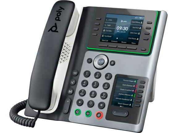 HP 82M93AA Poly Edge E400 IP Phone and PoE-enabled