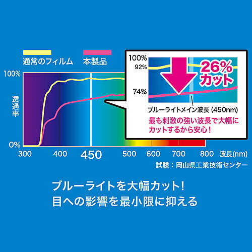 サンワサプライ LCD-IPAD8BCAR Apple 9.7インチiPad 2018/ 2017用ブルーライトカット液晶保護指紋反射防止フィルム【在庫目安:お取り寄せ】