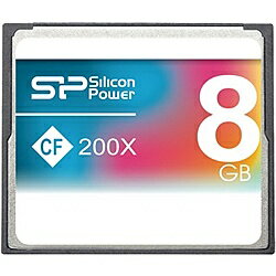 シリコンパワー SP008GBCFC200V10 コンパクトフラッシュカード 200倍速 8GB 　5年保証【在庫目安:お取り寄せ】