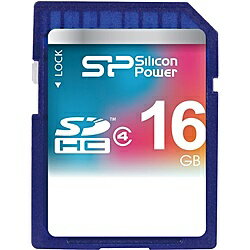 シリコンパワー SP016GBSDH004V10 SDHCメモリーカード 16GB (Class4) 　5年保証【在庫目安:お取り寄せ】