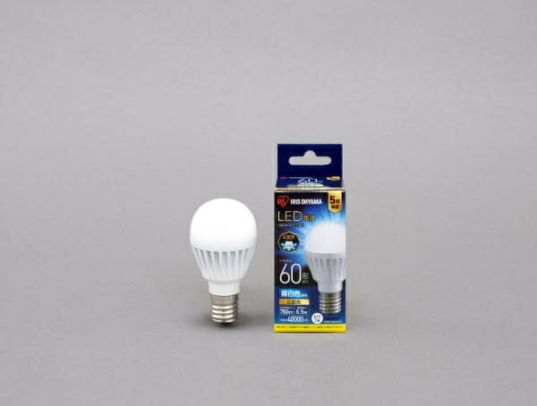 アイリスオーヤマ LDA7N-G-E17-6T6 LED電球 E17 広配光 60形相当 昼白色| リビング家電 LED電球 LED 交換電球 照明 ライト 長寿命 明るい 節電 玄関 廊下 トイレ