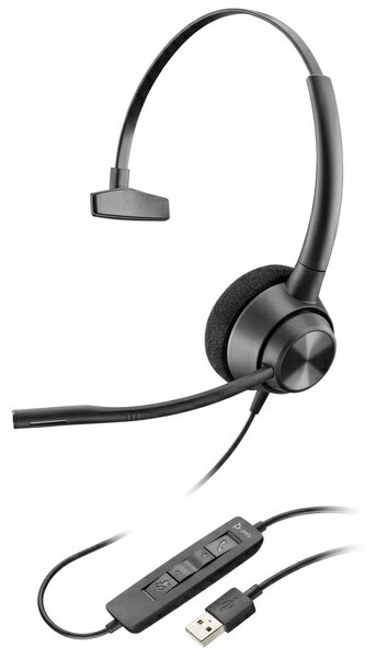 【送料無料】HP 767G1AA Poly EncorePro 310USB-A片耳 有線モデル ノイズキャンセリングマイク搭載 TAA(米国政府・軍向け調達基準)認証【在庫目安:お取り寄せ】