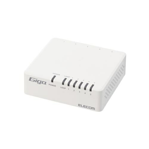 【在庫目安:あり】【送料無料】ELECOM EHC-G05PA4-W Giga対応スイッチングHub/ 5ポート/ プラスチック筐体/ 電源外付モデル/ ホワイト