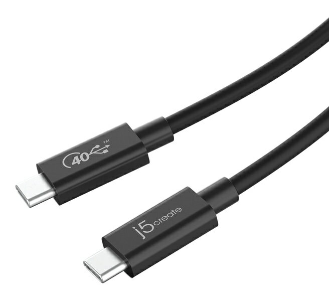 【送料無料】Kaijet (j5 create) JUC28L08 USB4 Gen3 USB-C to C フル機能ケーブル(0.8m)【在庫目安:お取り寄せ】