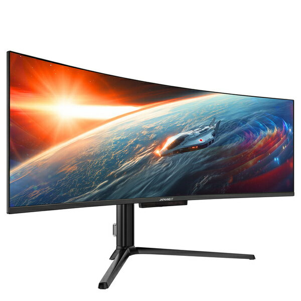【送料無料】JAPANNEXT JN-QOLC49G144DQ-HSC9L ゲーミング液晶ディスプレイ 49型/ 5120×1440/ HDMI×2、USB-C、DP×1/ ブラック/ スピーカー有/ 2年保証【在庫目安:お取り寄せ】