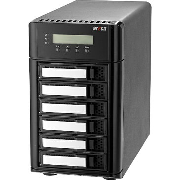 【送料無料】ARECA ARC-8050U3-6 3.5/ 2.5HDD対応SAS/ SATA6台搭載可 RAIDユニット USB3.1 Gen2 Type-C【在庫目安:お取り寄せ】