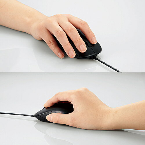 【在庫目安:あり】ELECOM M-K7UBBK/RS 法人向け高耐久マウス/ BlueLED有線マウス/ 3ボタン/ EU RoHS指令準拠/ ブラック - Image 2