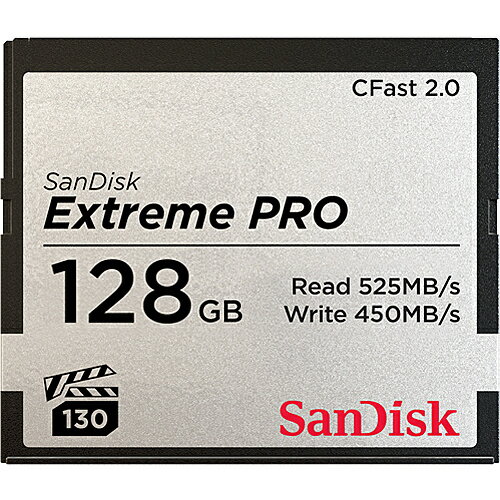 【送料無料】SanDisk SDCFSP-128G-J46D エクストリーム プロ CFast 2.0 カード 128GB【在庫目安:お取り寄せ】