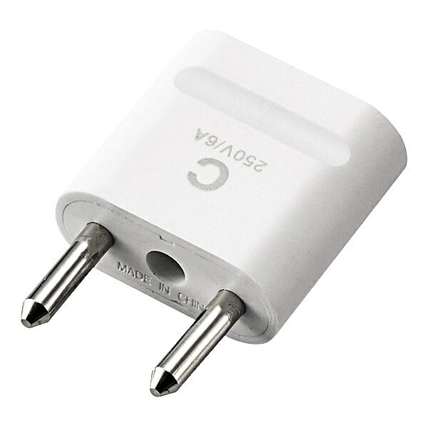 ELECOM T-HPACWH 海外用変換プラグ/ Cタイプ【在庫目安:お取り寄せ】