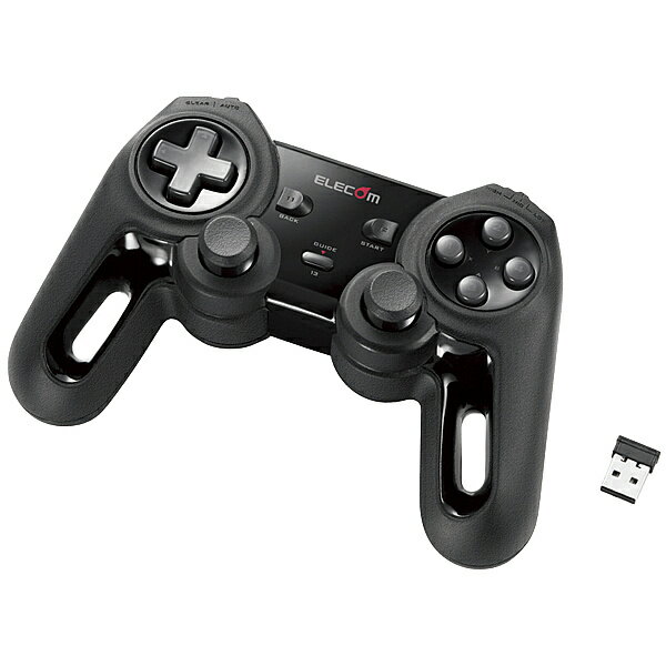 【送料無料】ELECOM JC-U4113SBK 無線ゲームパッド/ 13ボタン/ Xinput/ 振動/ 連射/ 高耐久/ ブラック【在庫目安:お取り寄せ】