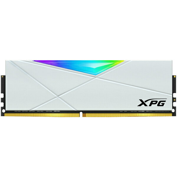 【送料無料】A-DATA Technology AX4U36008G18I-SW50 XPG SPECTRIX D50 WHITE DDR4-3600MHz U-DIMM 8GB RGB SINGLE COLOR BOX【在庫目安:お取り寄せ】 その1