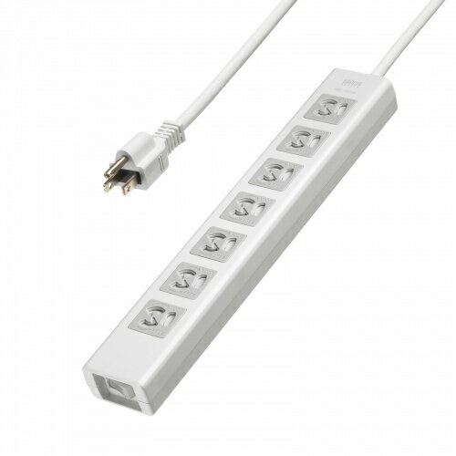 【送料無料】サンワサプライ TAP-F37SH-5Z 抜け止めシャッタータップ（3P・7個口・5m）【在庫目安:お取り寄せ】