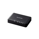 【在庫目安:あり】【送料無料】ELECOM EHC-G03PA2-SB Giga対応スイッチングハブ/ 3ポート/ プラスチック筐体/ 小型/ ブラック