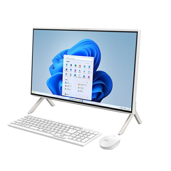 【送料無料】富士通 FMVF60H3W ESPRIMO FH60/ H3 ホワイト(AMD Ryzen 5 7530U/ 8GB/ SSD・512GB/ DVDスーパーマルチ/ Win11Home64/ Office Home ＆ Business 2021（個人向け）/ 23.8型)【在庫目安:お取り寄せ】
