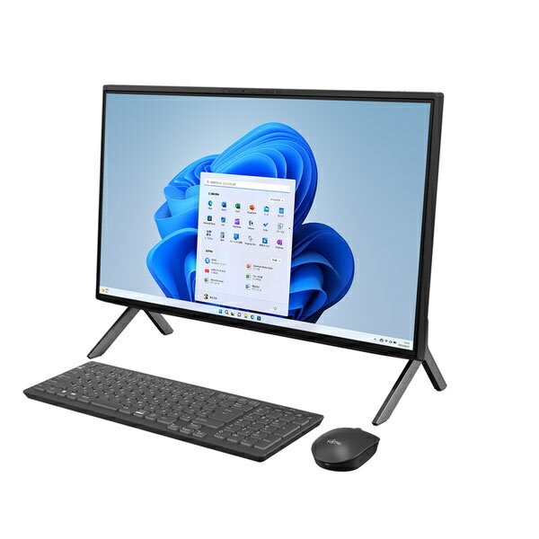 【送料無料】富士通 FMVF77H3B ESPRIMO FH77/ H3 ブラック(Core i7-1260P/ 16GB/ SSD・512GB/ DVDスーパーマルチ/ Win11Home64/ Office Home ＆ Business 2021（個人向け）/ 23.8型)【在庫目安:お取り寄せ】