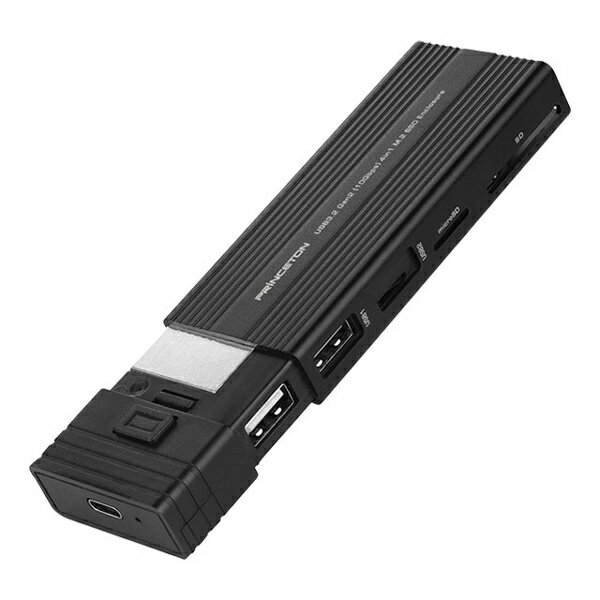 【送料無料】プリンストン PRD-PSZEROU USB3.2 Gen2対応4in1カードリーダー機能付M.2 SSDケース【在庫目安:お取り寄せ】