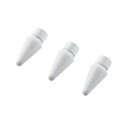 ELECOM P-TIPAPY01WH Apple Pencil専用交換ペン先/ 第1・第2世代両対応/ 抵抗・摩擦感/ 3個入り/ ホワイト【在庫目安:僅少】